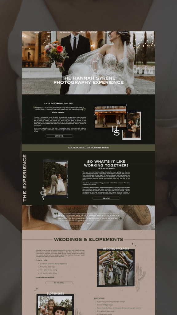 Wedding Photography Homepage Tips